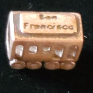 Sterling Slide Charm San Francisco Cable Car Souvenir Pandora Style